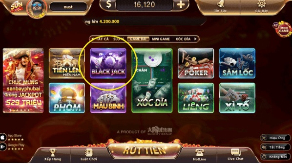 Giới thiệu tổng quan về blackjack sunwin