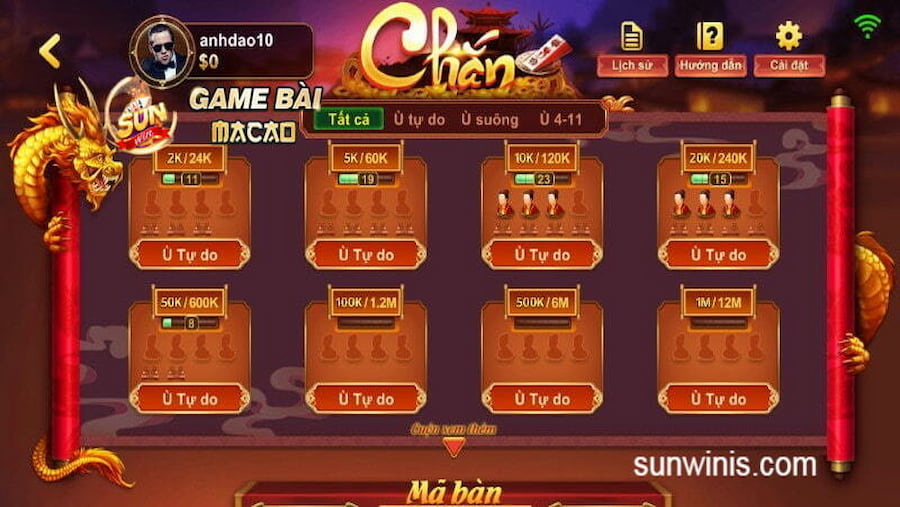 Một số thuật ngữ anh em cần biết khi chơi game đánh bài Chắn Sunwin