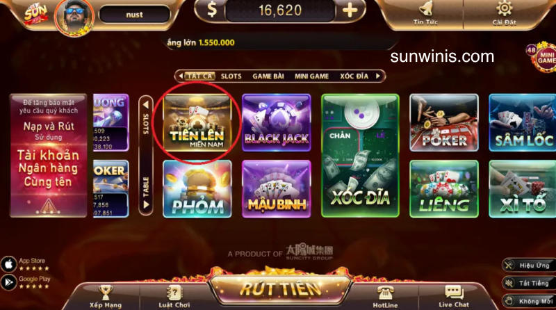 Giới thiệu game tiến lên miền nam sunwin