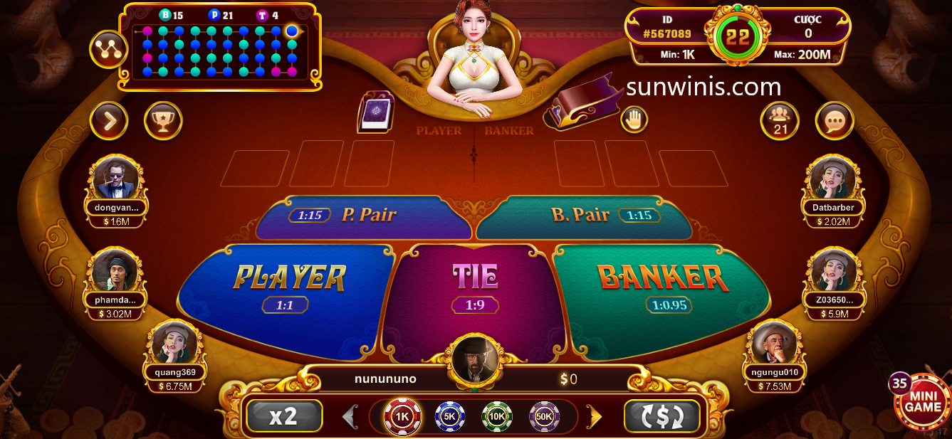 Top 7 kiểu chơi baccarat sunwin cực dễ 