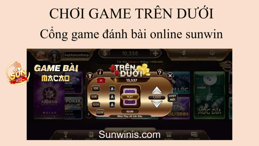 Minh họa game trên dưới tại sunwin